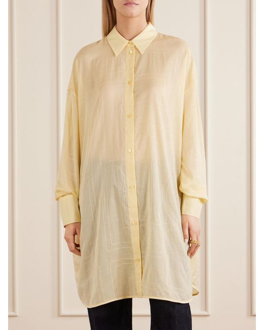 Totême Natural Lyocell And Cotton-Blend Shirt