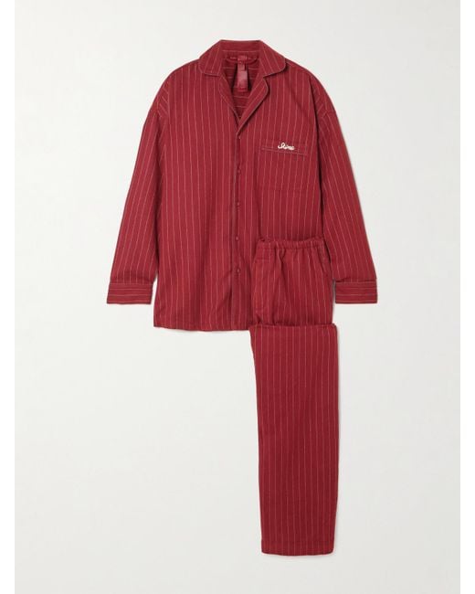 Skims Red Flannel Sleep Set