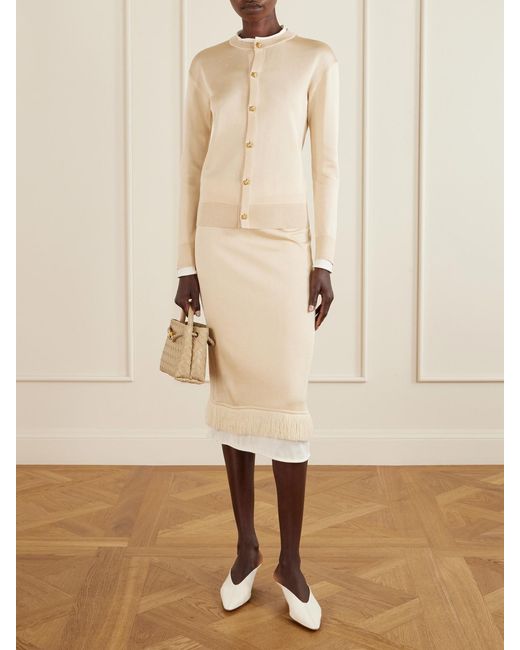 Bottega Veneta Natural Mini Andiamo Intrecciato Leather Tote
