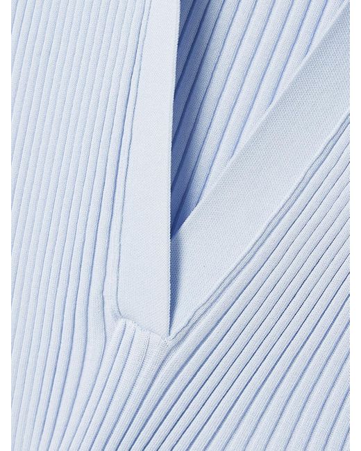 Proenza Schouler White Tatum Ribbed-Knit Midi Dress