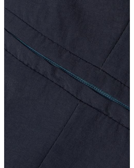 Conner Ives Blue Recycled-Twill Vest