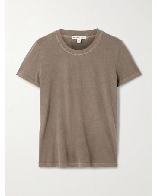 James Perse Gray Vintage Boy Cotton-Jersey T-Shirt