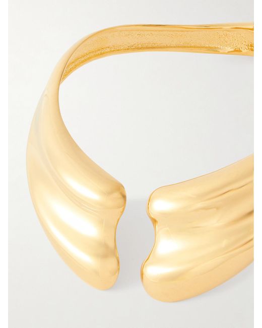 Tom Ford Metallic Goldfarbener Choker
