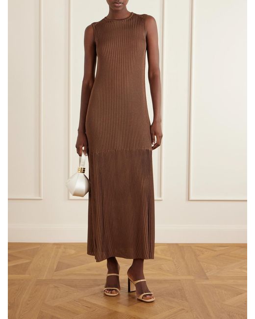 Jimmy Choo Natural Lucian 85 Leather Mules