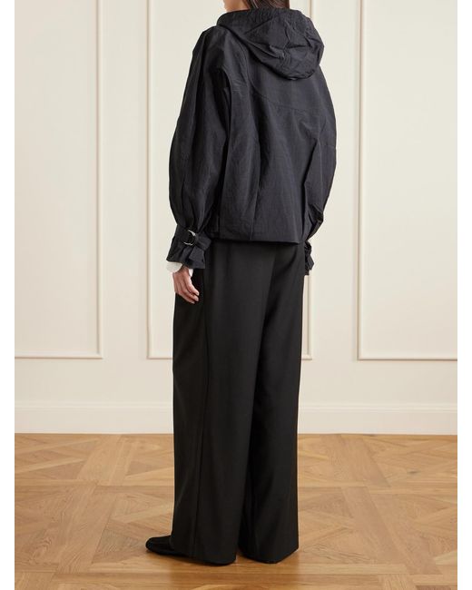 Co. Blue Embellished Recycled-Shell Half-Zip Jacket
