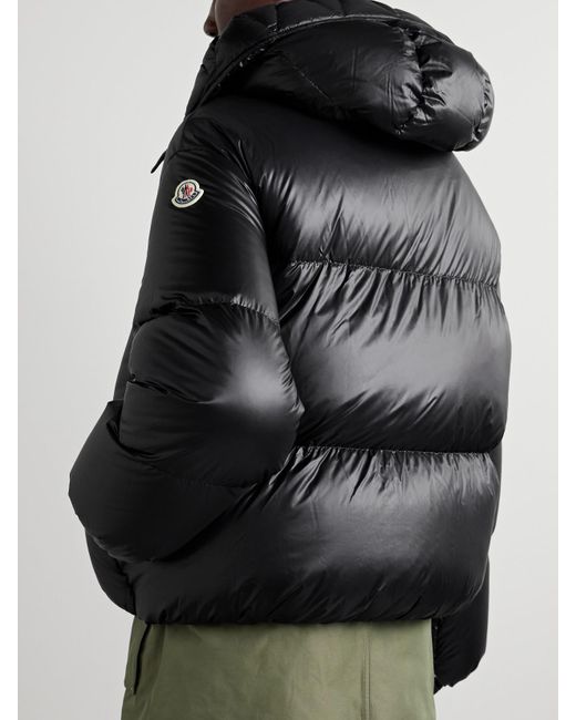 Moncler Black Borey Hooded Padded Quilted Shell Down Jacket