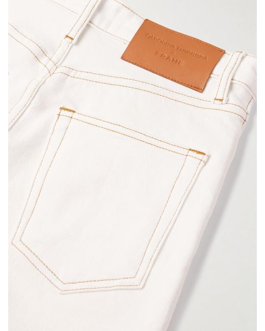 FRAME White Carolina Herrera The Taper High-Rise Skinny Jeans
