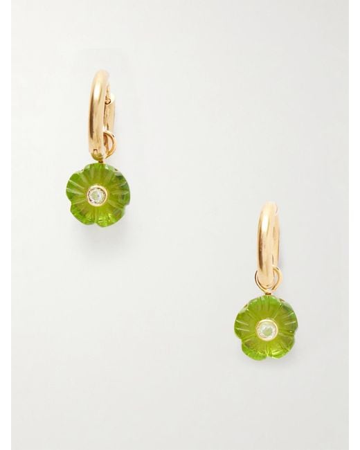 Jennifer Behr Metallic Lillian-Tone Crystal Earrings