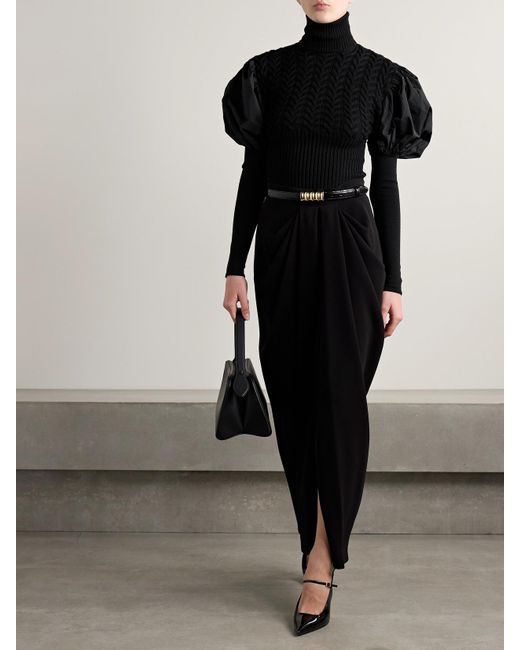 Max Mara Black Pullover Aus Einer Wollmischung