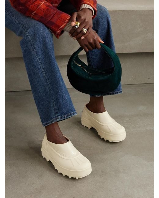 Proenza Schouler Natural Sorel Caribou Rubber And Leather Platform Mules