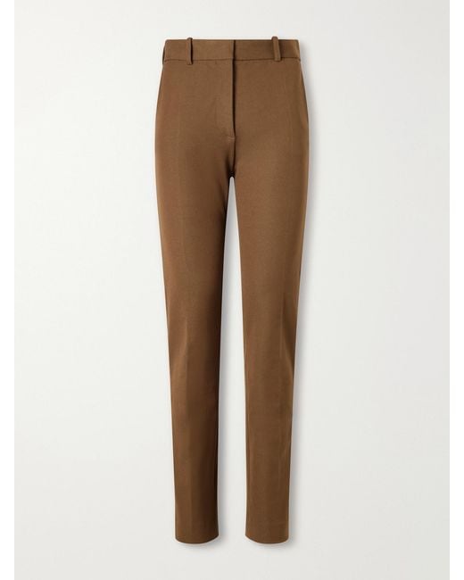 Joseph Natural New Coleman Cotton-Blend Gabardine Straight-Leg Pants