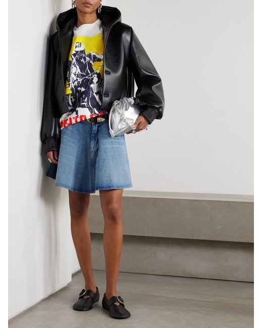 Loewe White Printed Cotton-Blend Jersey T-Shirt