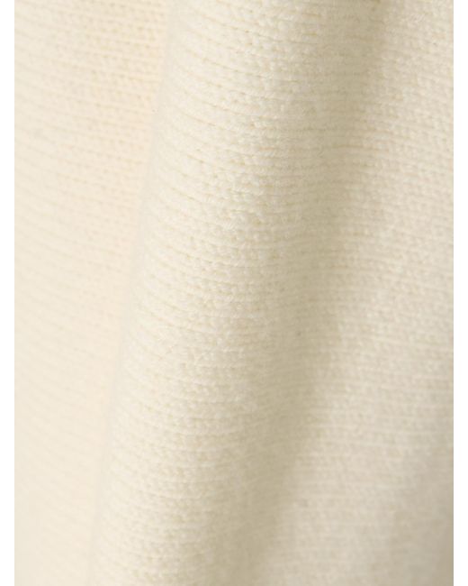 DIOTIMA Natural Albion Cutout Ribbed Wool-Blend Turtleneck Sweater