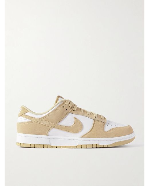 Nike Natural Dunk Low Sneakers Aus Leder Und Veloursleder