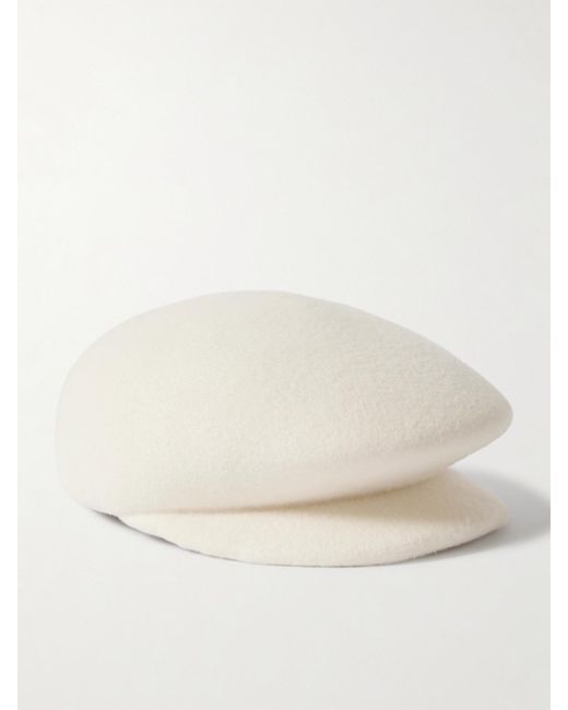 Gigi Burris Millinery Natural Laurel Wool-Felt Cap