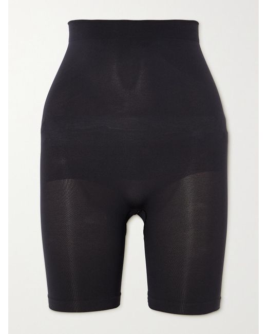 Skims Blue Seamless Sculpt Mid Thigh Shorts