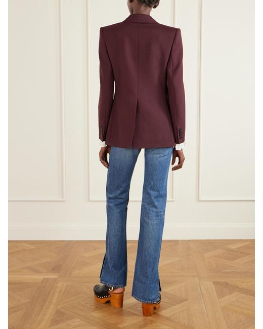 Chloé Purple Wool-Gabardine Blazer