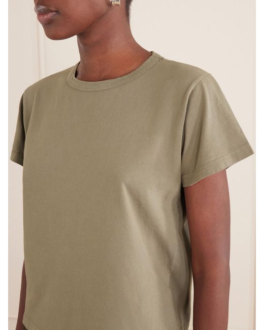 Leset Green The Margo Cotton-Jersey T-Shirt