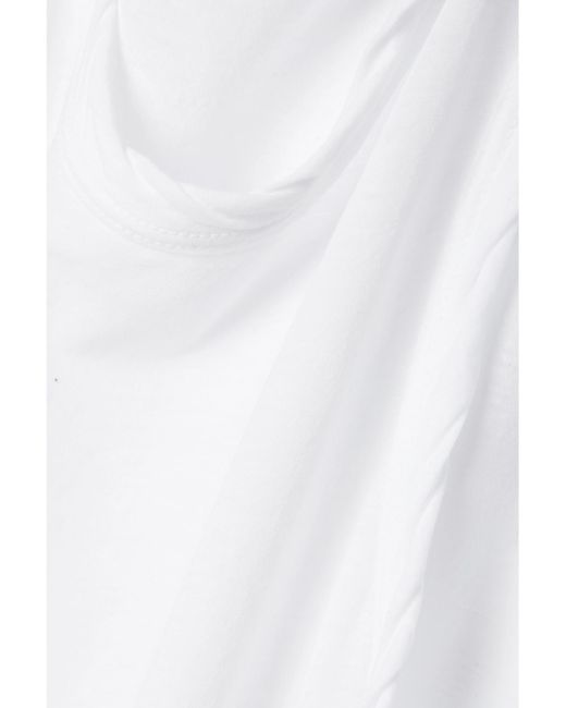 James Perse White Slub Cotton-Jersey Tank