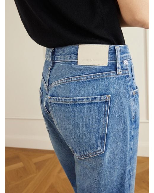 Citizens of Humanity Blue Blaine High-Rise Straight-Leg Jeans