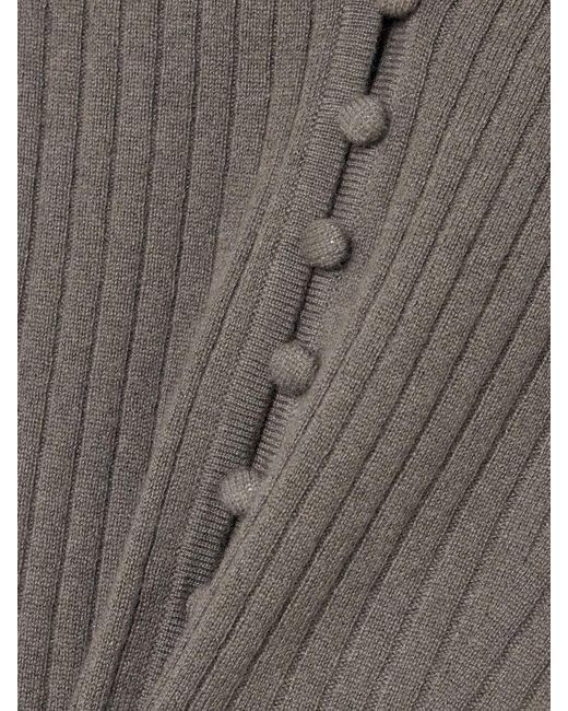 arch4 Gray New Cami Ribbed Cashmere Cardigan