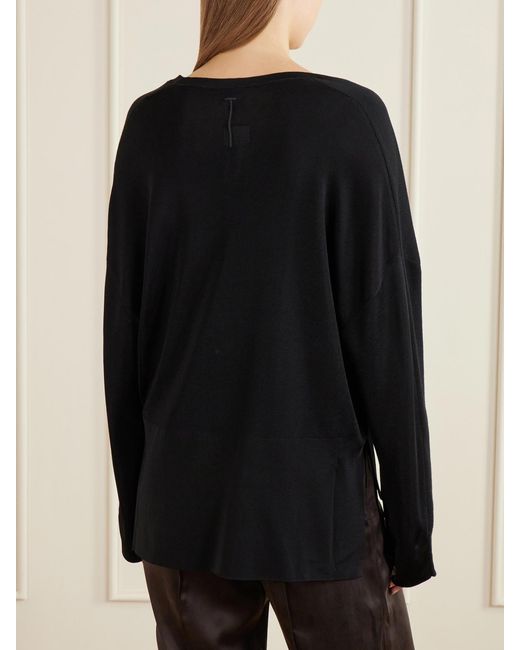 Tom Ford Black Cropped Wool Sweater