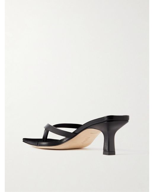 Aeyde Black Wilma Leather Sandals