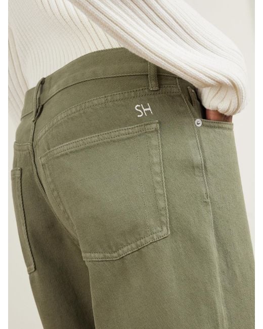 Still Here Green Everyday Mid-Rise Straight-Leg Jeans