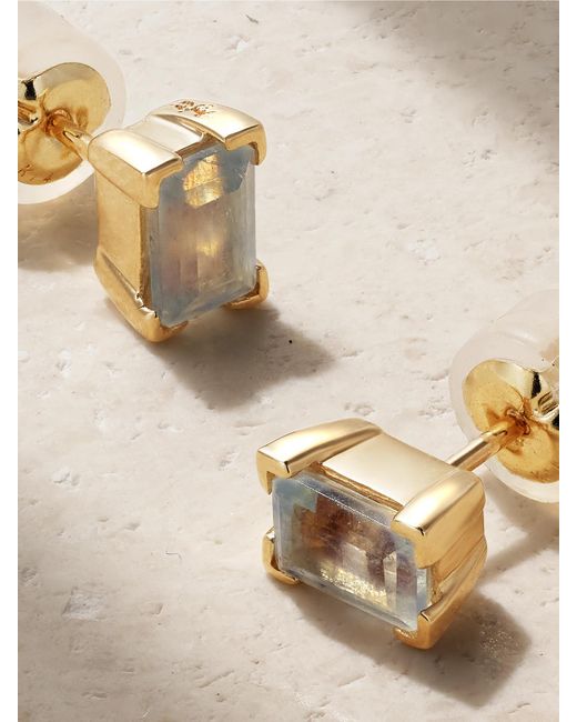 Melissa Joy Manning Natural 14-Karat Recycled Aquamarine Earrings