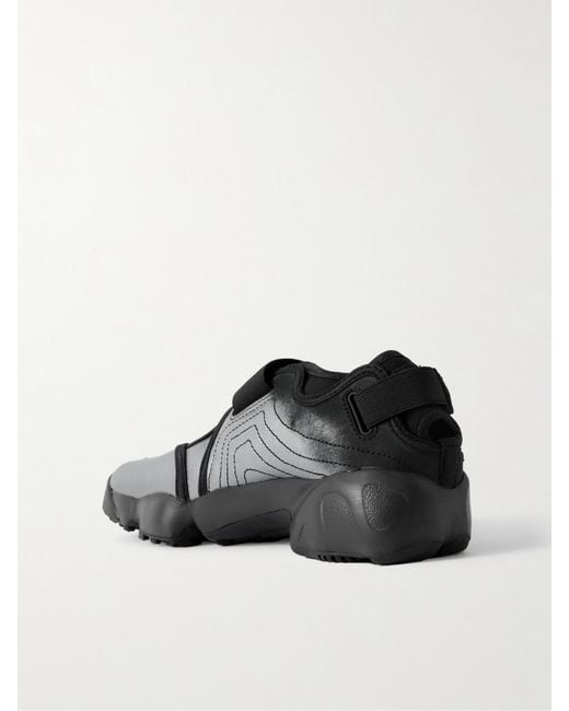 Baskets À Bouts Fendus En Cuir Métallisé Air Rift Nike en coloris Black