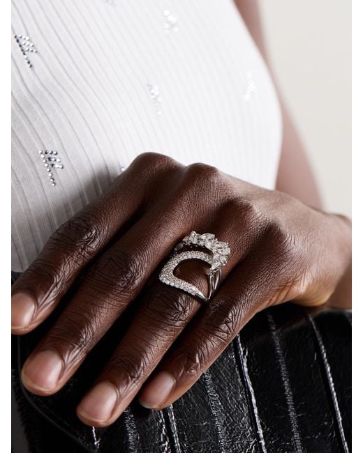 YEPREM Natural 18-Karat Diamond Ring