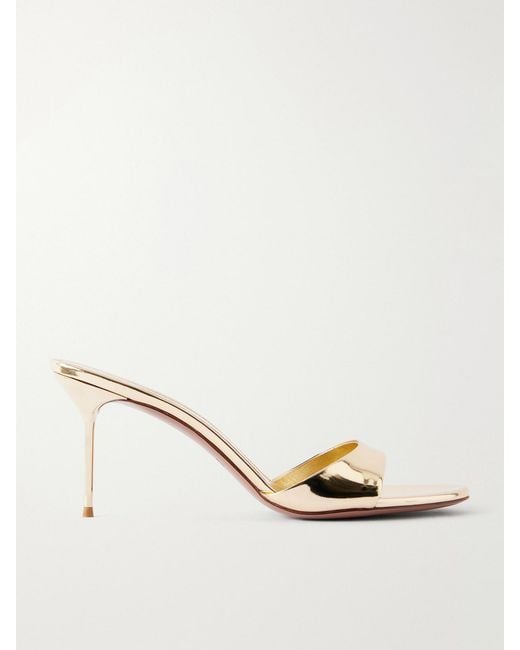 Paris Texas Natural Lidia 70 Metallic Leather Sandals