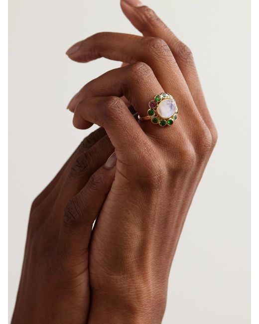Pascale Monvoisin Metallic Jasmine Ring Aus 9 Karat Mit Mehreren Steinen