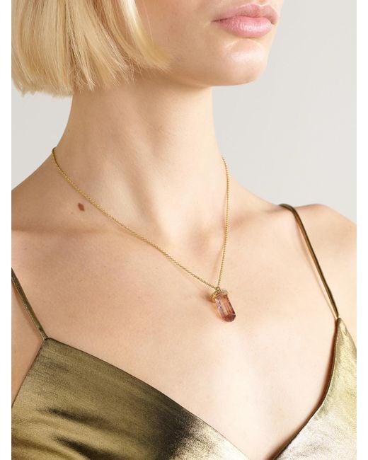 JIA JIA Natural Tourmaline And Diamond Necklace