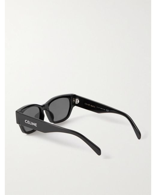 Céline Black Square-Frame Acetate Sunglasses