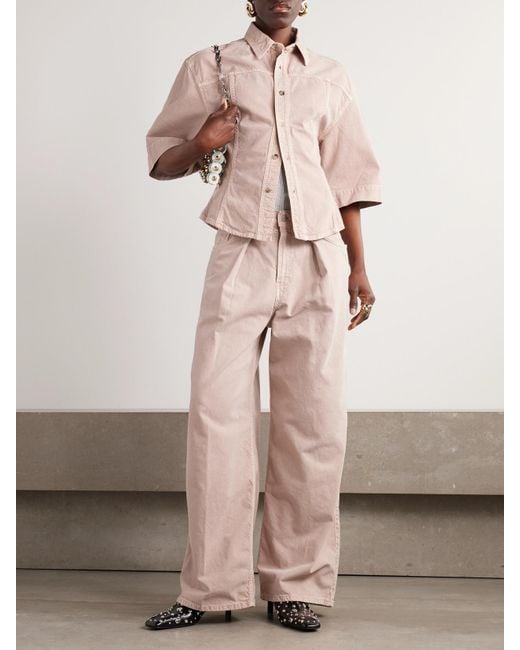 Haikure Natural Lilas Jeanshemd