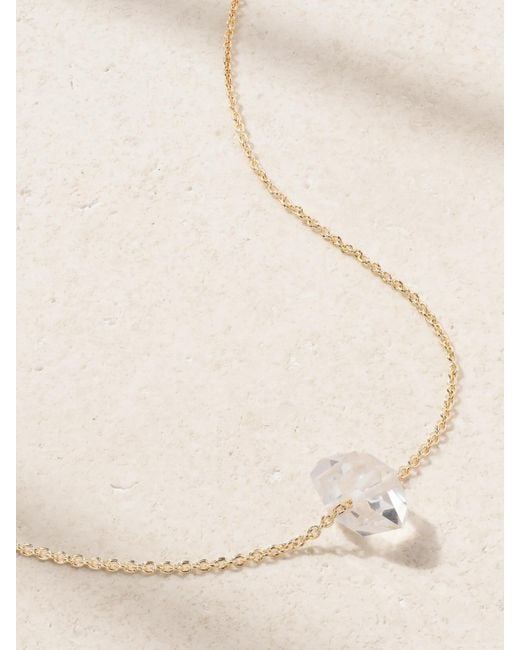 Melissa Joy Manning Natural 14-Karat Recycled Herkimer Diamond Necklace