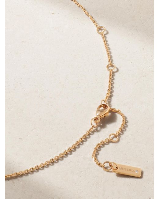 Messika Natural Move 18-Karat Rose Diamond Necklace