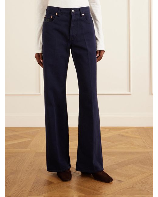 Blazé Milano Blue Clapotis Maline Mid-Rise Wide-Leg Jeans