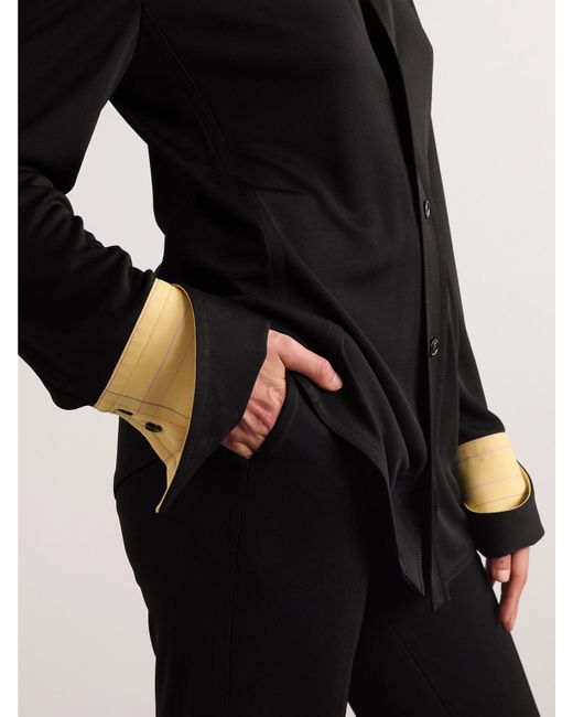 Bottega Veneta Black Hemd Aus Jersey