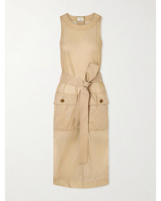 Saint Laurent Natural Belted Shell Dress