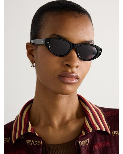 Jacques Marie Mage Krasner Cat-Eye Acetate Sunglasses in  display picture 3