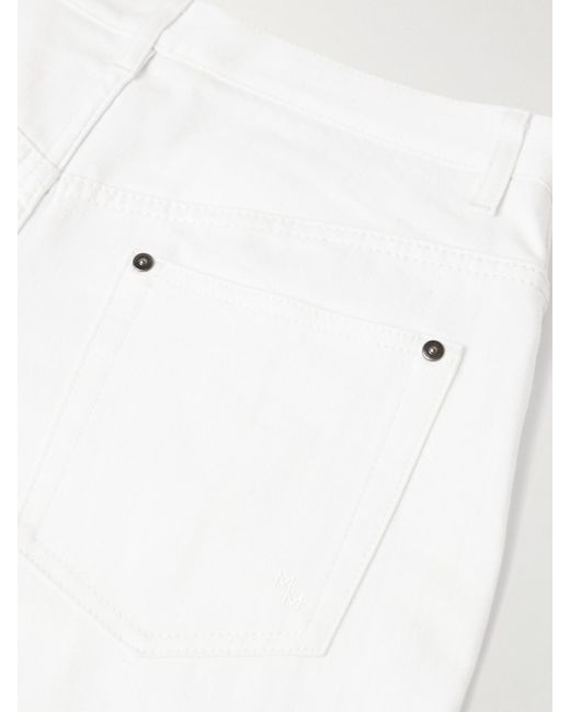 Maria McManus White Massive Organic Cotton-Twill Wide-Leg Pants