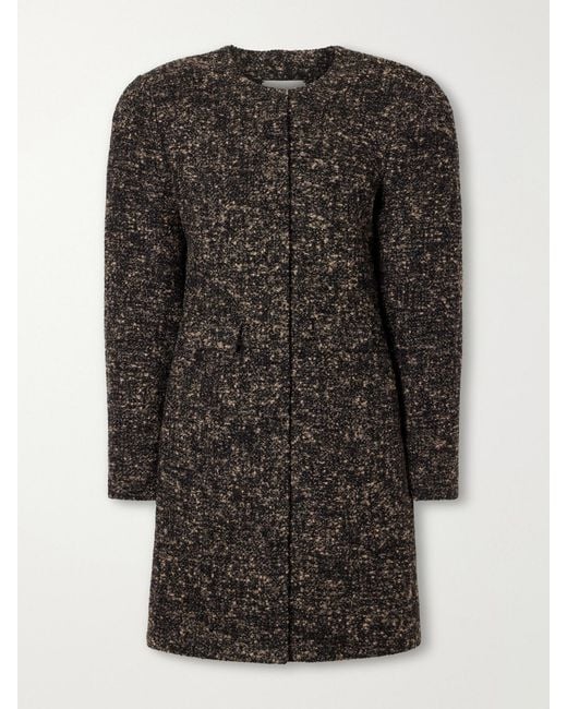 Magda Butrym Black Wool-Bouclé Mini Dress