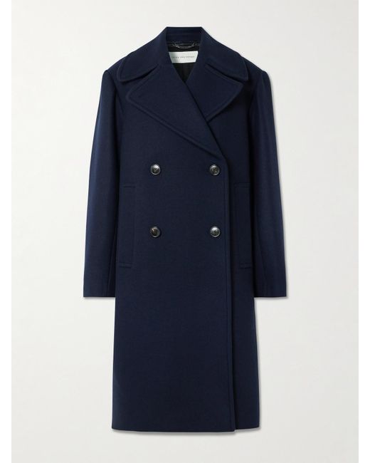 Manteau Oversize À Double Boutonnage En Laine Mélangée Dries Van Noten en coloris Blue