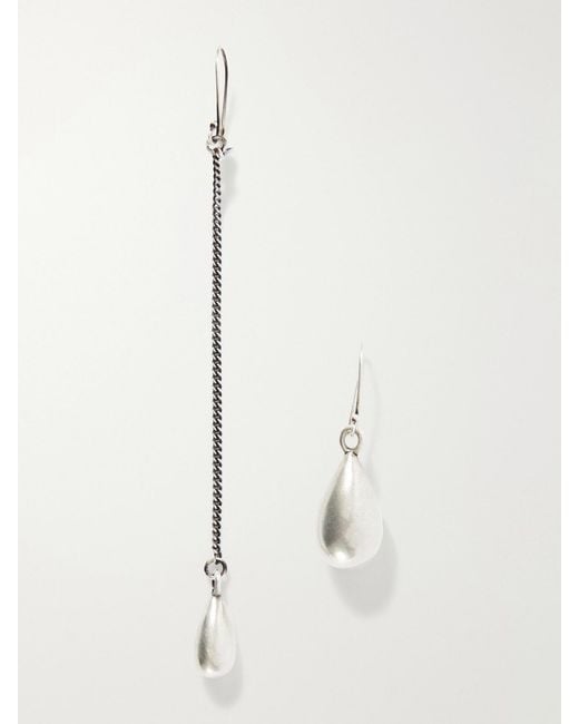 Ann Demeulemeester Natural Judith Chain-Embellished Drop Earrings