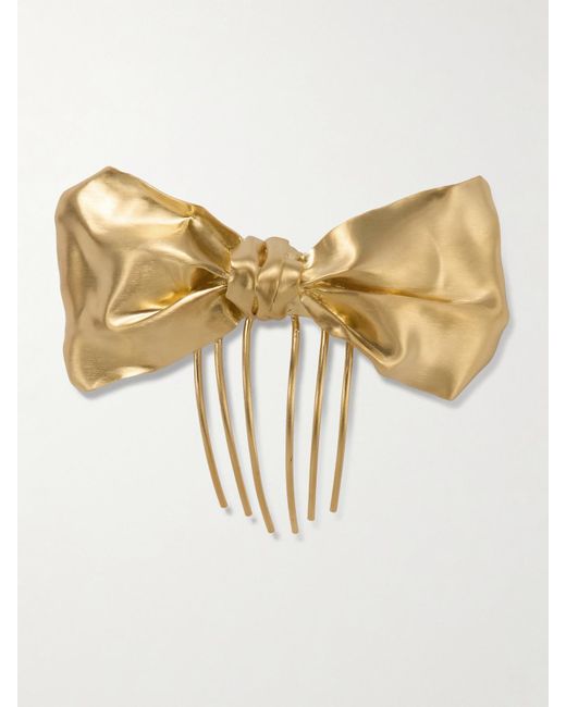 Completedworks Natural Plated Bow Hair Comb