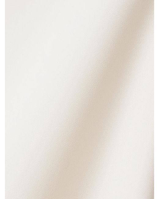 The Row White Loic Silk-Crepe Maxi Dress