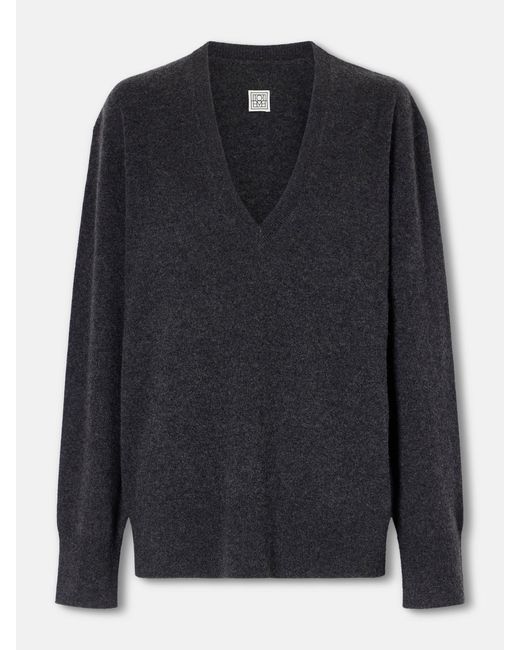 Totême Black Cashmere Sweater