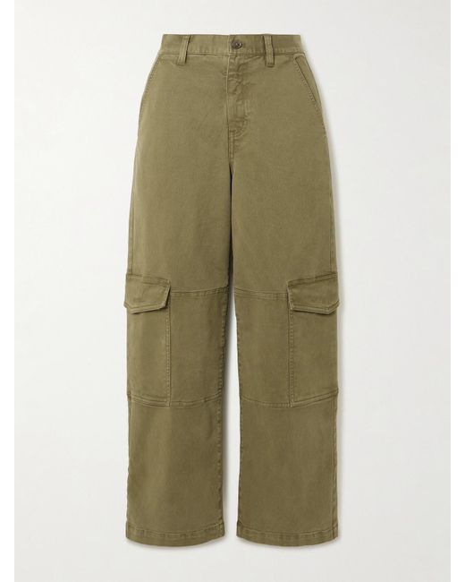 FRAME Green The Station Verkürzte Cargohose Mit Geradem Bein Aus Twill